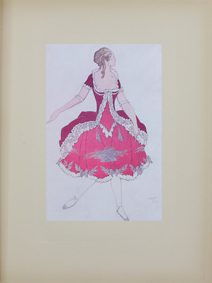 [Рисунки Леона Бакста к балету «Спящая красавица» по сказке Ш. Перро / Музыка П. Чайковского; предисл. Андрея Левинсона]. Paris: Éditeur M. de Brunoff, 1922.